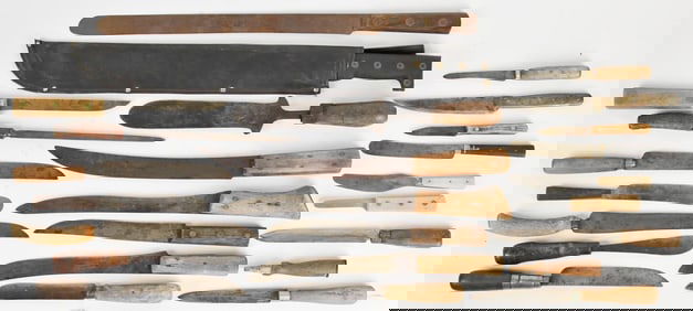 ANTIQUE & VINTAGE KNIVES, 22PCS.