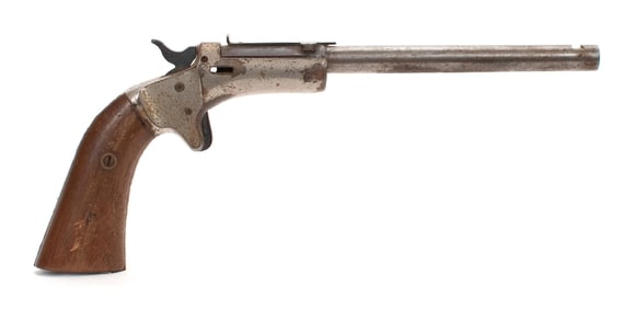 J. STEVENS TIP UP, .22LR SINGLE SHOT PISTOL.