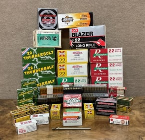 ROUGHLY 10,000 VARIOUS .22 CALIBER ROUNDS.