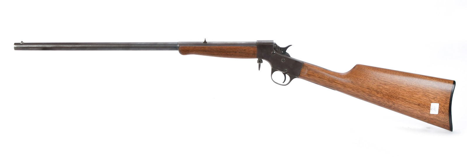 STEVENS ARMS CRACK SHOT .32 FALLING BLOCK RIFLE.: An antique Stevens Arms Crack Shot model 32 short, .32 caliber rimfire falling block rifle. Barrel 18.75”, overall 34.25”. Serial Z420.