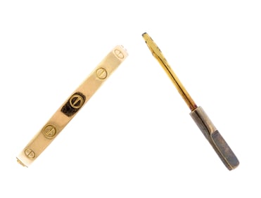 1970 CARTIER 18K GOLD ALDO CIPULLO LOVE BRACELET.