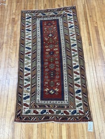 FINE ANTIQUE ORIENTAL CAUCASIAN SCATTER RUG.