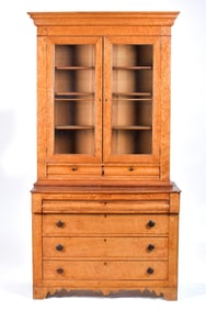 19TH C. VT BIRDSEYE MAPLE SECRETARY.