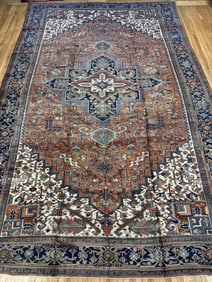 FINE ANTIQUE PALACE SIZE HERIZ RUG.