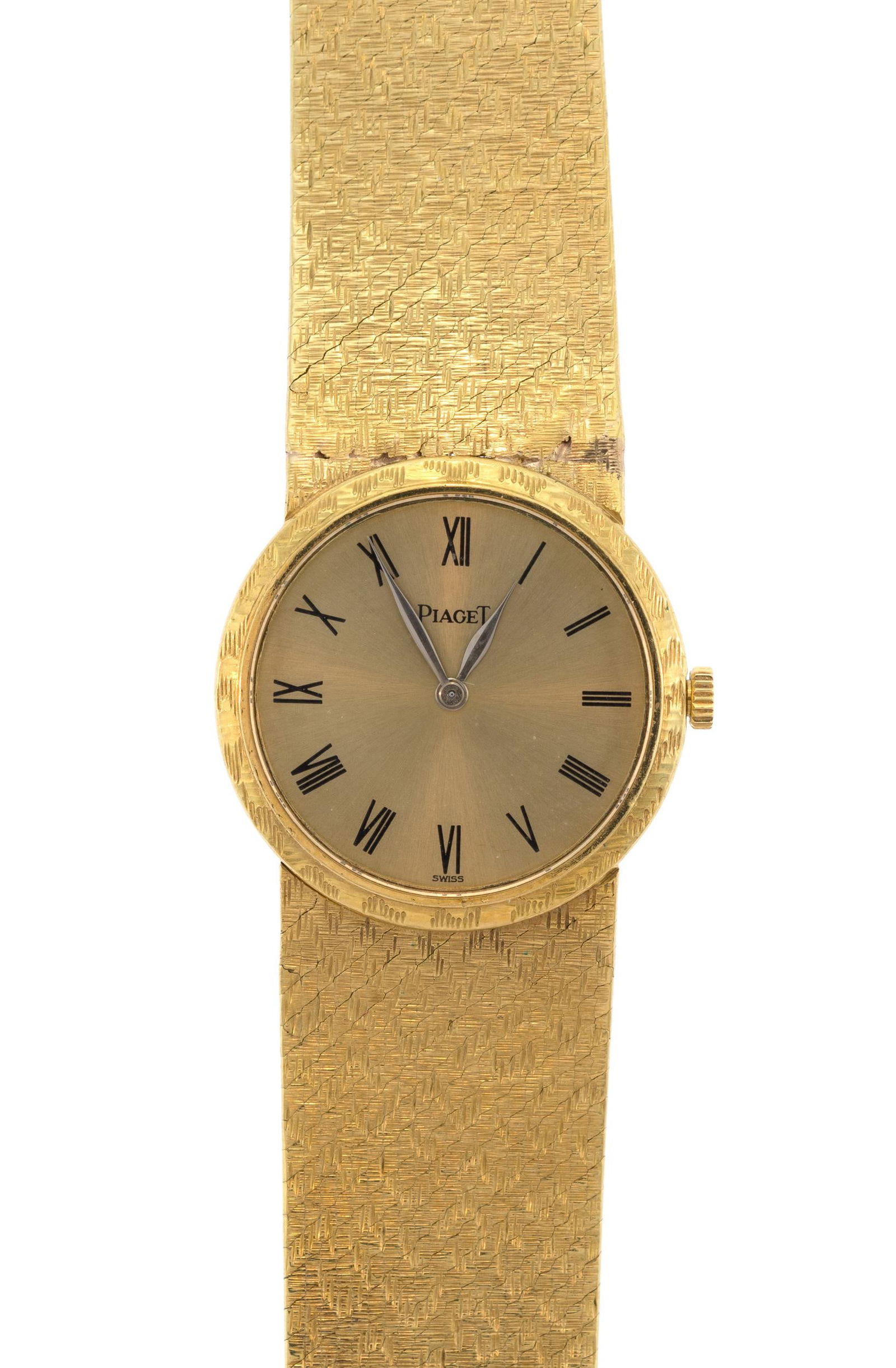 VINTAGE LADY'S 18K GOLD PIAGET WRIST WATCH. (1 of 14)