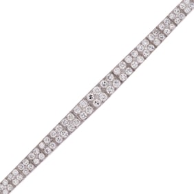 BOUCHERON PLATINUM 5.0 CT. TW. DIAMOND BRACELET.