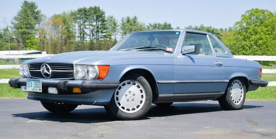 1988 MERCEDES 560SL CONVERTIBLE COUPE ROADSTER.