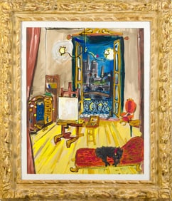 LUDWIG BEMELMANS GOUACHE, ARTIST’S STUDIO.