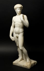 ANTIQUE P. BARZANTI FLORENCE MARBLE, DAVID.