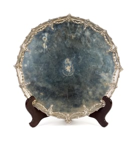 18TH C. ENGLISH STERLING SALVER.