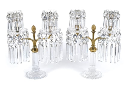 PR. OF 19TH C. ENGLISH REGENCY CANDELABRAS.