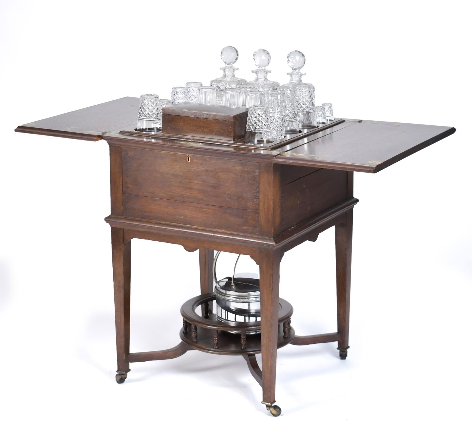 ANTIQUE OAK MAPPIN & WEBB METAMORPHIC DRY BAR. (1 of 10)