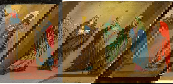 TWO 19TH C. RUSSIAN ICONS.