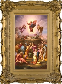 ANTIQUE GERMAN PLAQUE, THE TRANSFIGURATION.