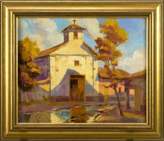 ANTHONY THIEME OIL, SUNLIT CHAPEL.