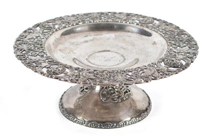 HOWARD & CO. STERLING FIGURAL TAZZA.