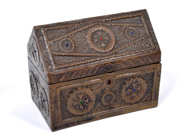 ALFRED-LOUIS-ACHILLE DAGUET JEWELRY CASKET.