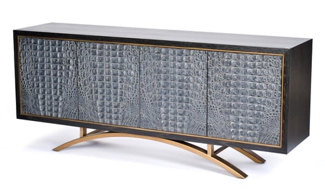 JOHN RICHARD FAUX CROCODILE SIDEBOARD.