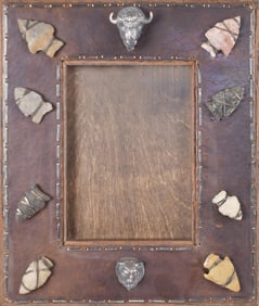 VINCENT T. CALLAHAN COPPER & SILVER WESTERN FRAME.