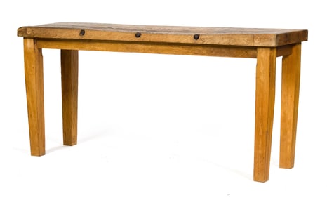 UNUSUAL ANTIQUE BUTCHER’S TABLE.