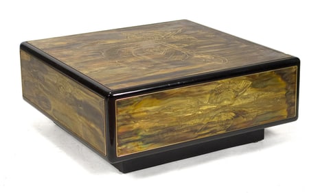 BERNARD RHONE FOR MASTERCRAFT COFFEE TABLE.