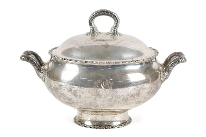 ANTIQUE HOWARD & CO STERLING TUREEN.