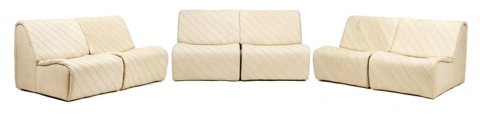 VINTAGE CASA BELLA LEATHER SECTIONAL SOFA.