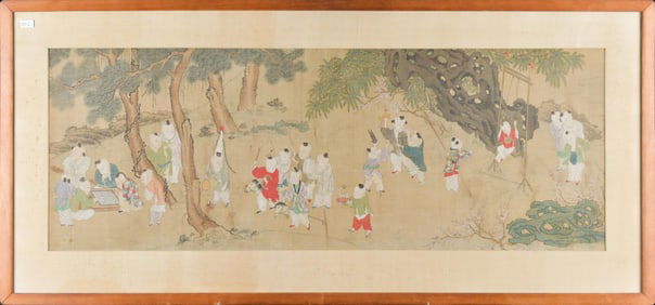 LATE 18TH/ E. 19TH C. CHINESE WATERCOLOR ON SILK.