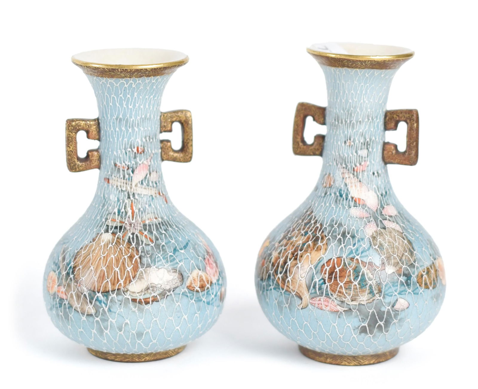 PR. SIGNED JAPANESE SATSUMA VASES. (1 of 8)