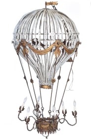 IMPRESSIVE HOT AIR BALLOON CHANDELIER.