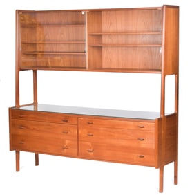 VINTAGE HANS WEGNER FOR MOBLER TEAK CREDENZA/CABINET.