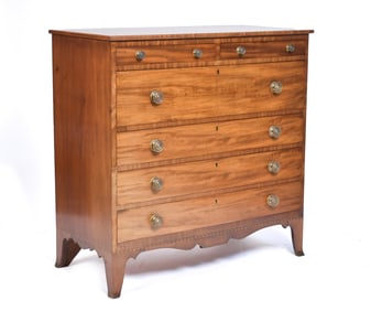 PORTSMOUTH NH 19TH C. FEDERAL CHEST.