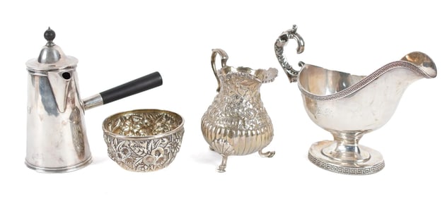 TIFFANY, KIRK & GALE AND SON STERLING, 4PCS