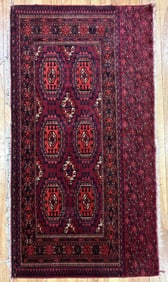 ANTIQUE TURKOMEN SCATTER RUG.