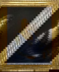 PIERRE EMILE CORNILLIER PASTEL PORTRAIT.