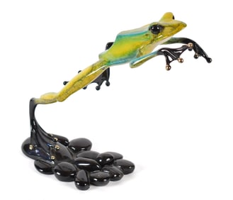 TIM COTTERIL BRONZE FROG.