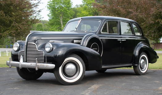 1940 BUICK SPECIAL.: A 1940 Buick Special four door sedan, black exterior with a tan interior, Serial # 33667099 (NH registration). Provenance: The Gordon Bagley Collection, Lebanon, NH.