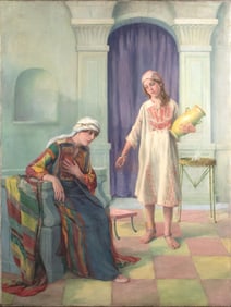 CALEB ARNOLD SLADE OIL, ORIENTALIST SCENE.