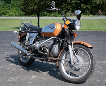 SINGLE OWNER 1972 BMW 75/5 MOTORCYCLE.