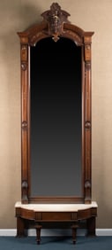 19TH C. AMERICAN RENAISSANCE REVIVAL PIER MIRROR.