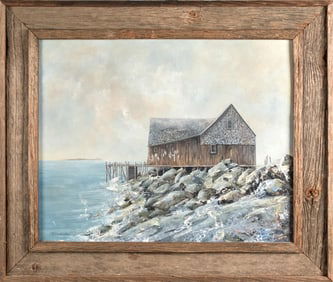 CHARLES H. CHAMBERLAIN OIL, FISHING HUT.
