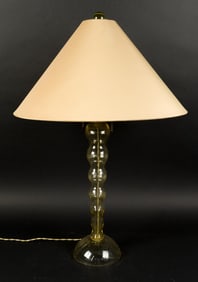 JOHN HUTTON DONGHIA BOLLICINO MURANO GLASS LAMP.