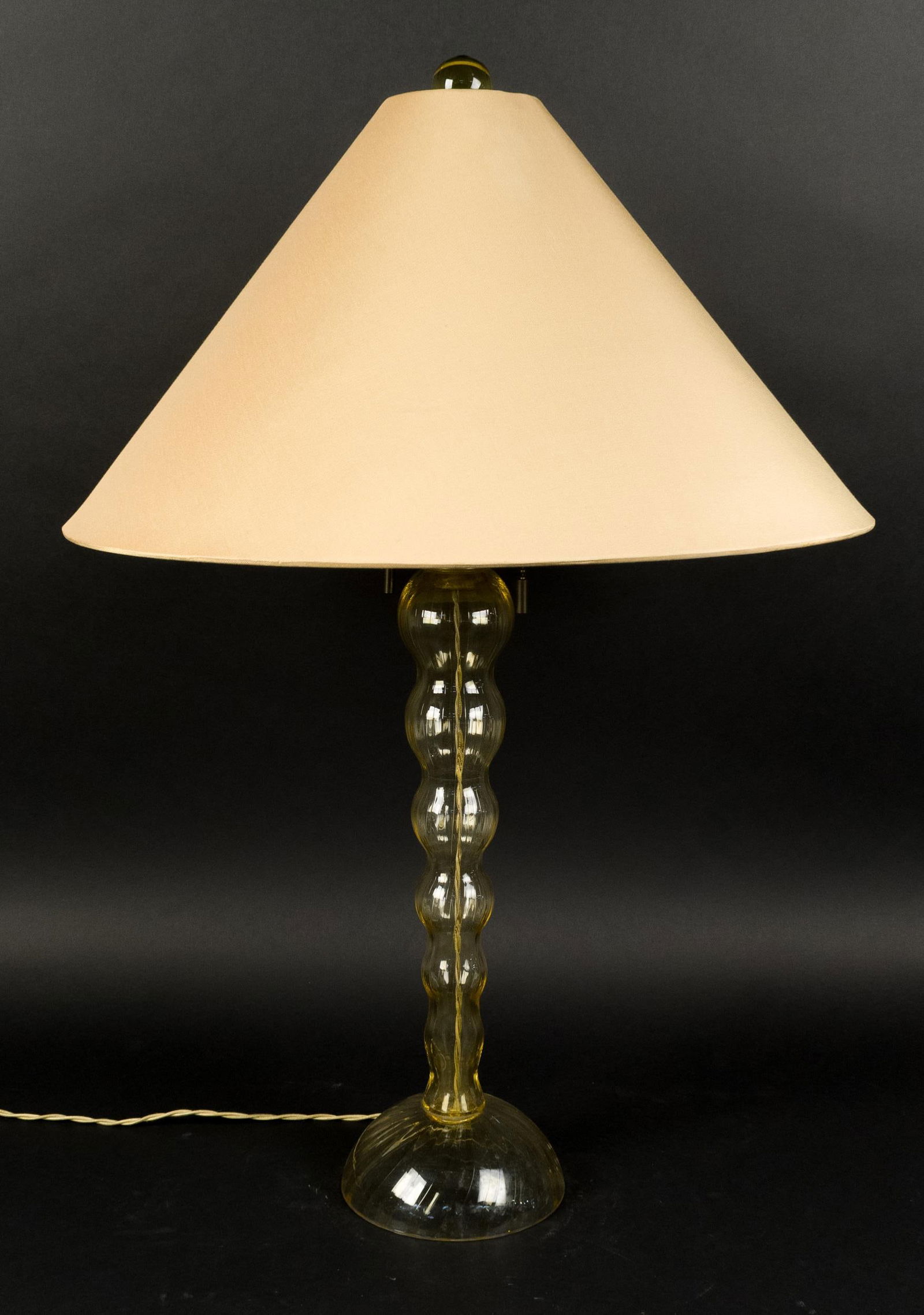 JOHN HUTTON DONGHIA BOLLICINO MURANO GLASS LAMP. (1 of 9)