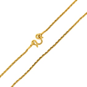 THAI 20K YELLOW GOLD NECK CHAIN.