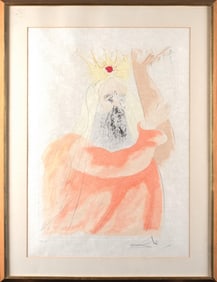 SALVADOR DALI LITHOGRAPH, KING DAVID.