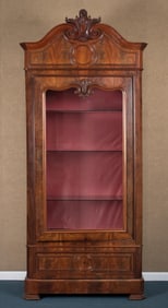 LATE 19TH C. VICTORIAN MAHOGANY BOOKCASE.
