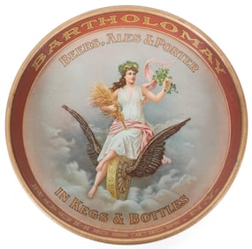 PRE-PROHIBITION BARTHOLOMAY TIP TRAY.