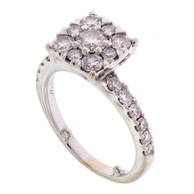 VINTAGE 14K GOLD 1.0 CT. TW. DIAMOND ENGAGEMENT RING.