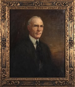 NEWCOMB MACKLIN CARVED FRAME WITH PORTRAIT.