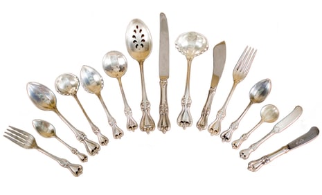 TOWLE STERLING FLATWARE SET, OLD COLONIAL PATTERN.